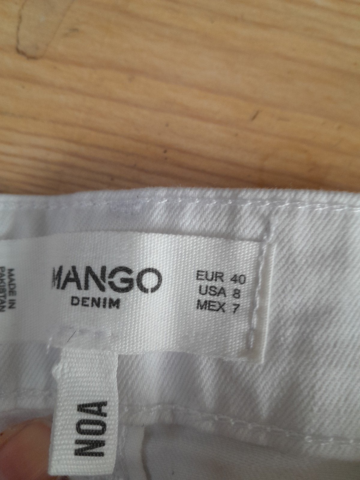 witte Mango broek Noa maat 40, Wit, Zo goed als nieuw, Lang, Ophalen