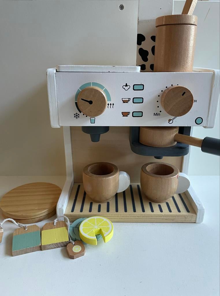 Houten complete cappuccinomaker van Bert Baudet, Ophalen, Zo goed als nieuw, Meubelstuk of Keukentje
