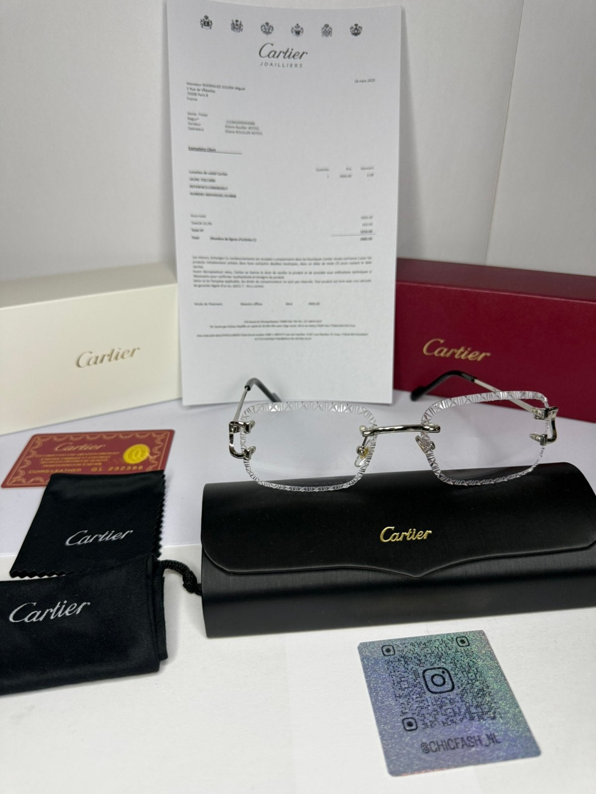 Cartier Diamond cut Bril op=op, Ophalen of Verzenden, Zo goed als nieuw, Overige kleuren, Ray-Ban
