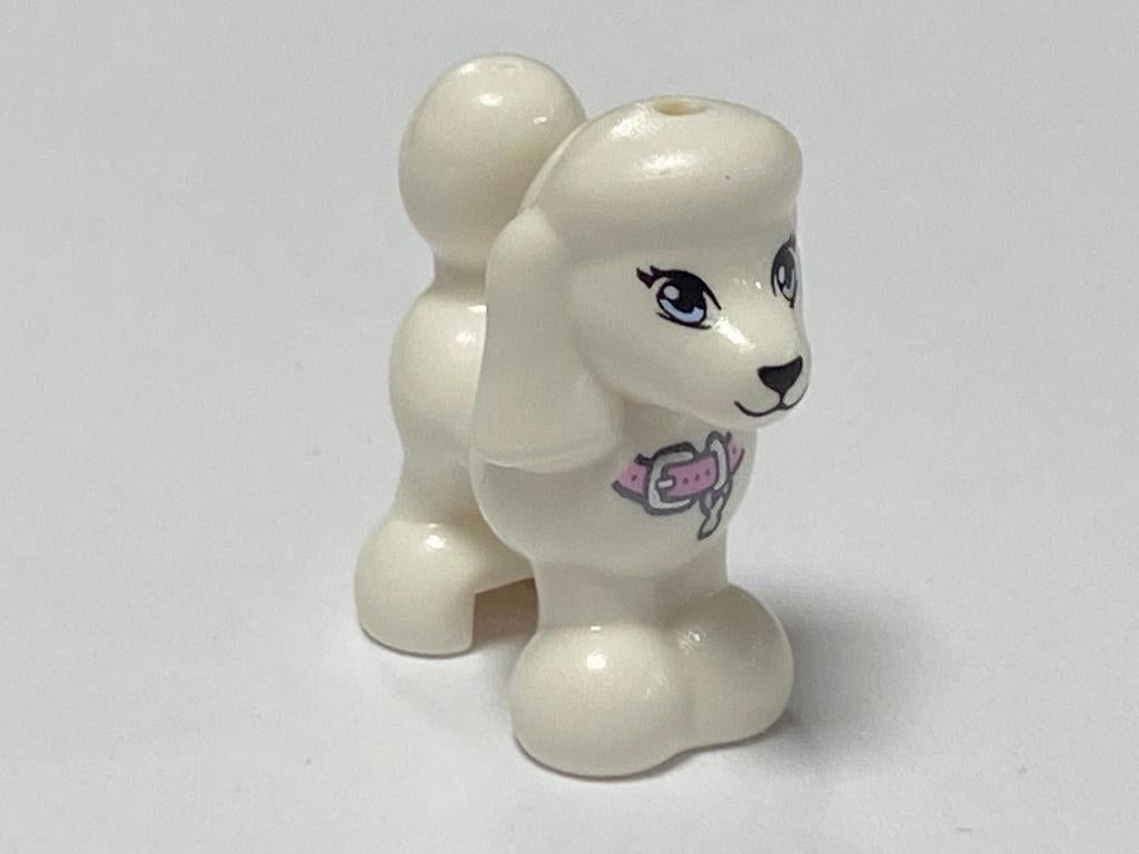 Lego nieuw witte hond / poedel / poodle met halsband, Overige thema's, Lego, Overige typen, Nieuw