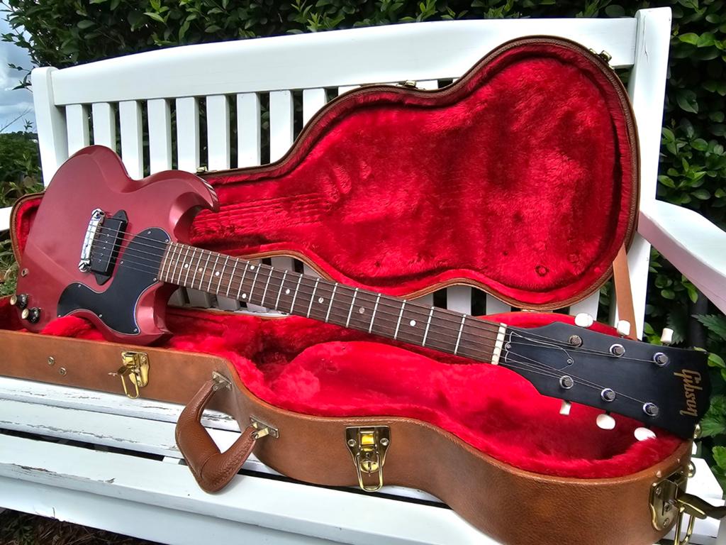 Vintage 1962 Gibson (USA) Les Paul Junior 2.4kg SG Jr player, Ophalen of Verzenden, Zo goed als nieuw, Solid body, Gibson