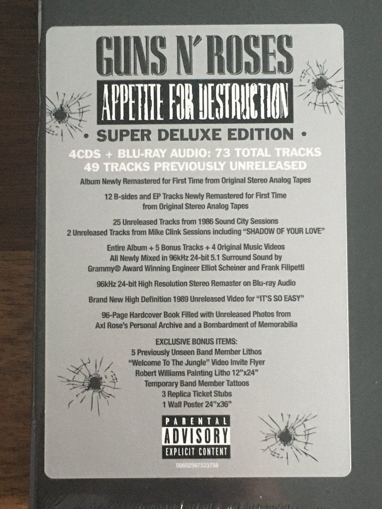 4Cd+BRDvd Guns N Roses Appetite For Destruction Deluxe NIEUW, Ophalen of Verzenden, Nieuw in verpakking, Boxset, Inclusief boekje