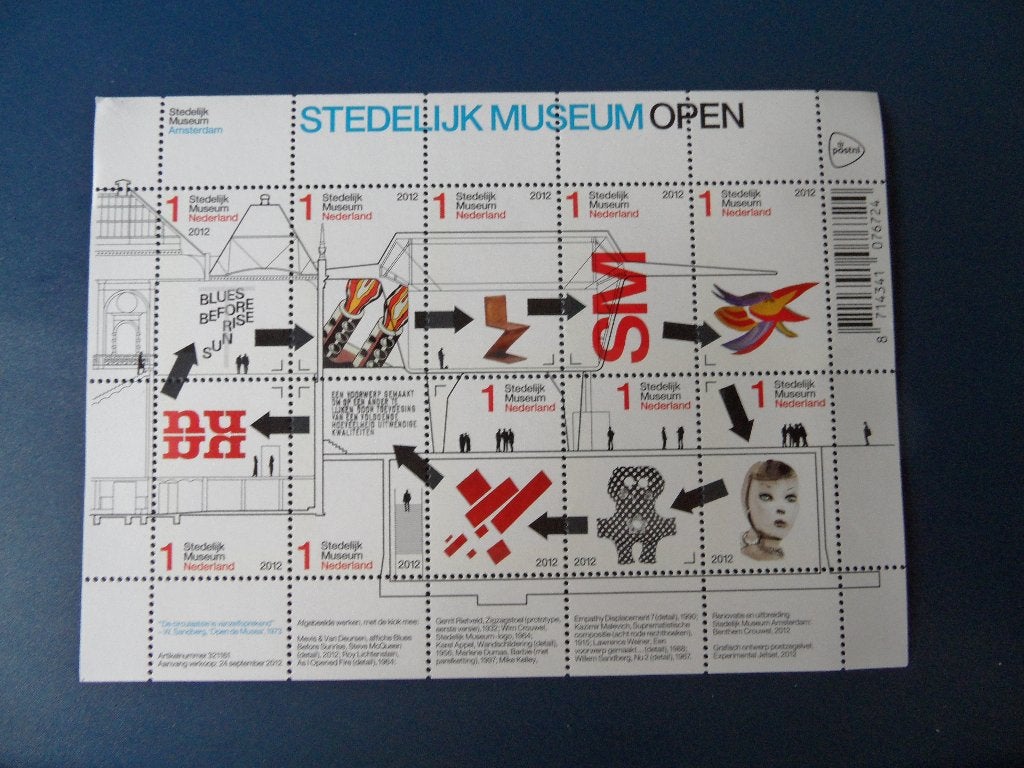 Postzegelvel Stedelijk museum open *** met korting ***, Verzenden, Postfris