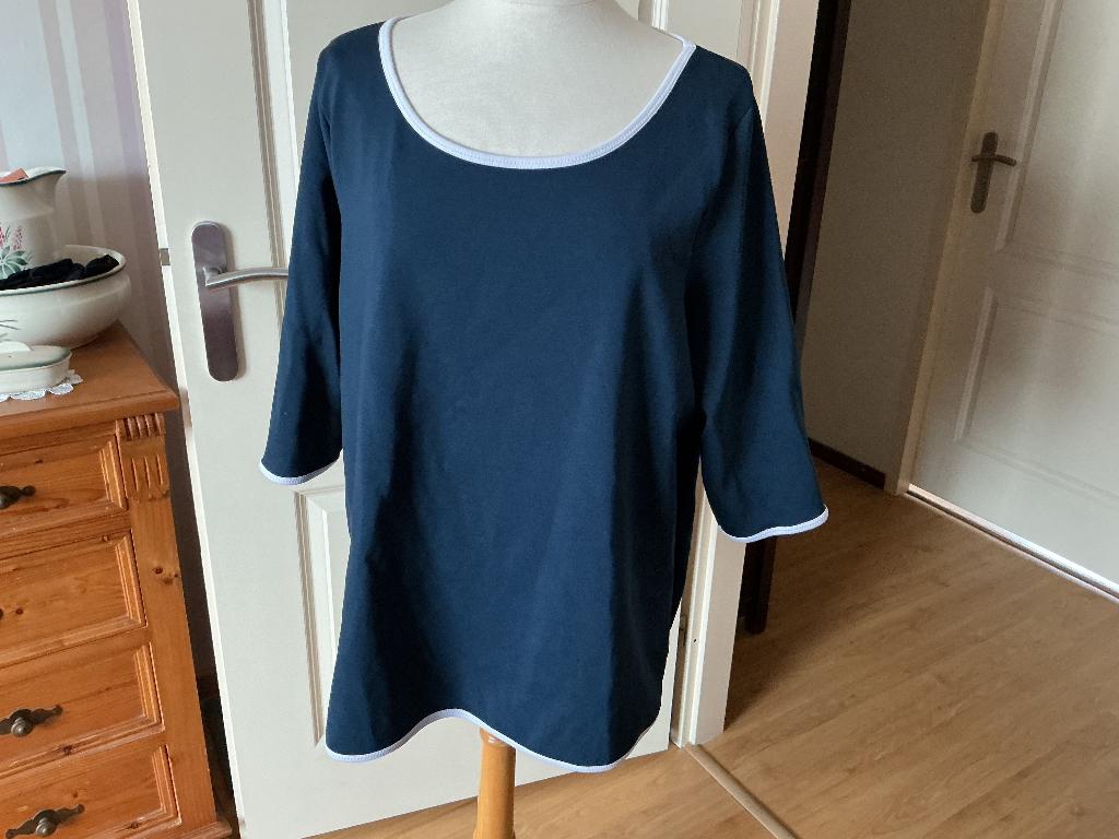 Blauw pak van Yoek. Maat L=46-48, Kleding | Dames, Grote Maten, Yoek, Blauw, Ophalen of Verzenden, Gedragen