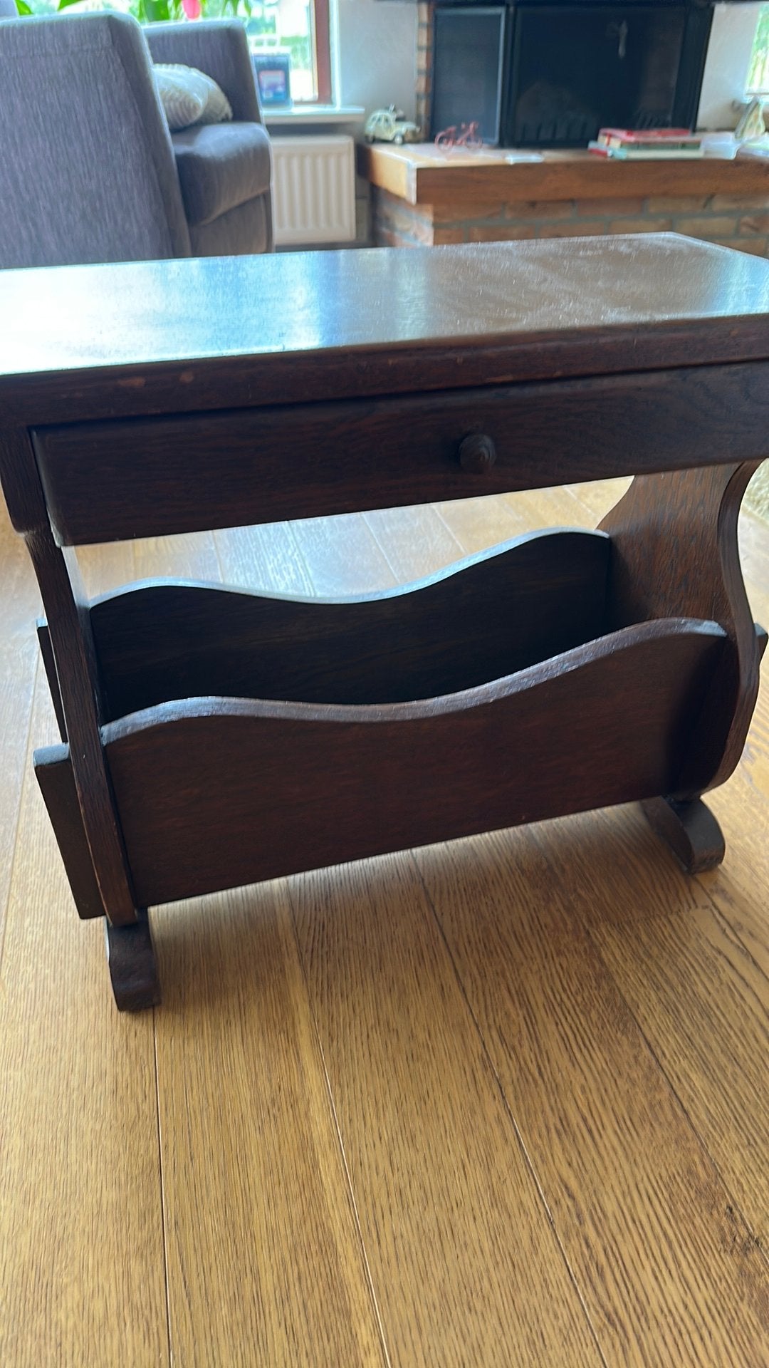 Lectuurbak eiken., Lectuurtafel, Ophalen, Gebruikt, Hout