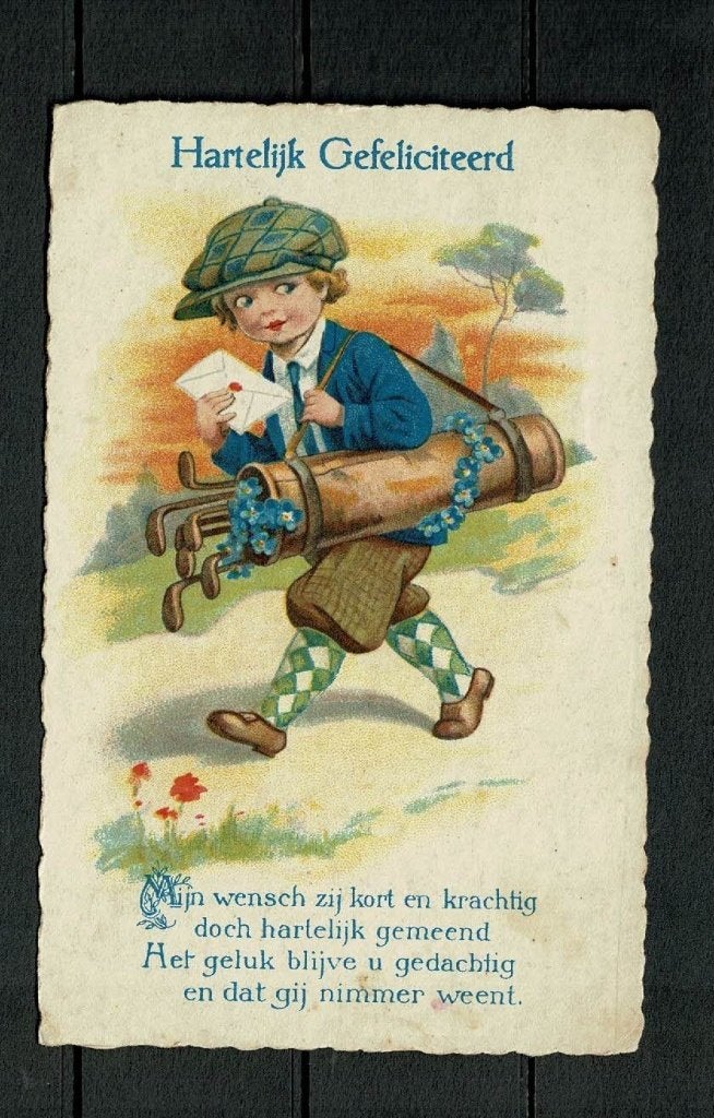 oude kinderkaart afgestempeld 1932, Verzenden, 1920 tot 1940, Gelopen, Kinderen