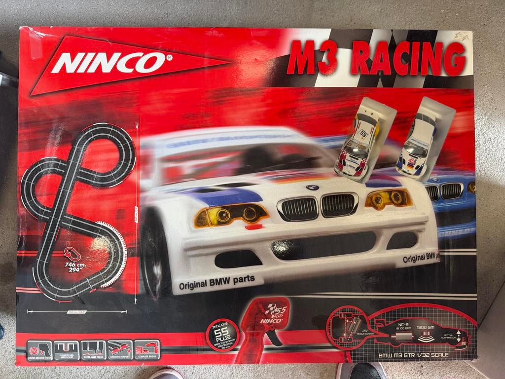 Ninco M3 Racing Racebaan - BMW M3 GTR 1/32 Schaal, Kinderen en Baby's, Speelgoed | Racebanen, Overige merken, Racebaan, Ophalen of Verzenden