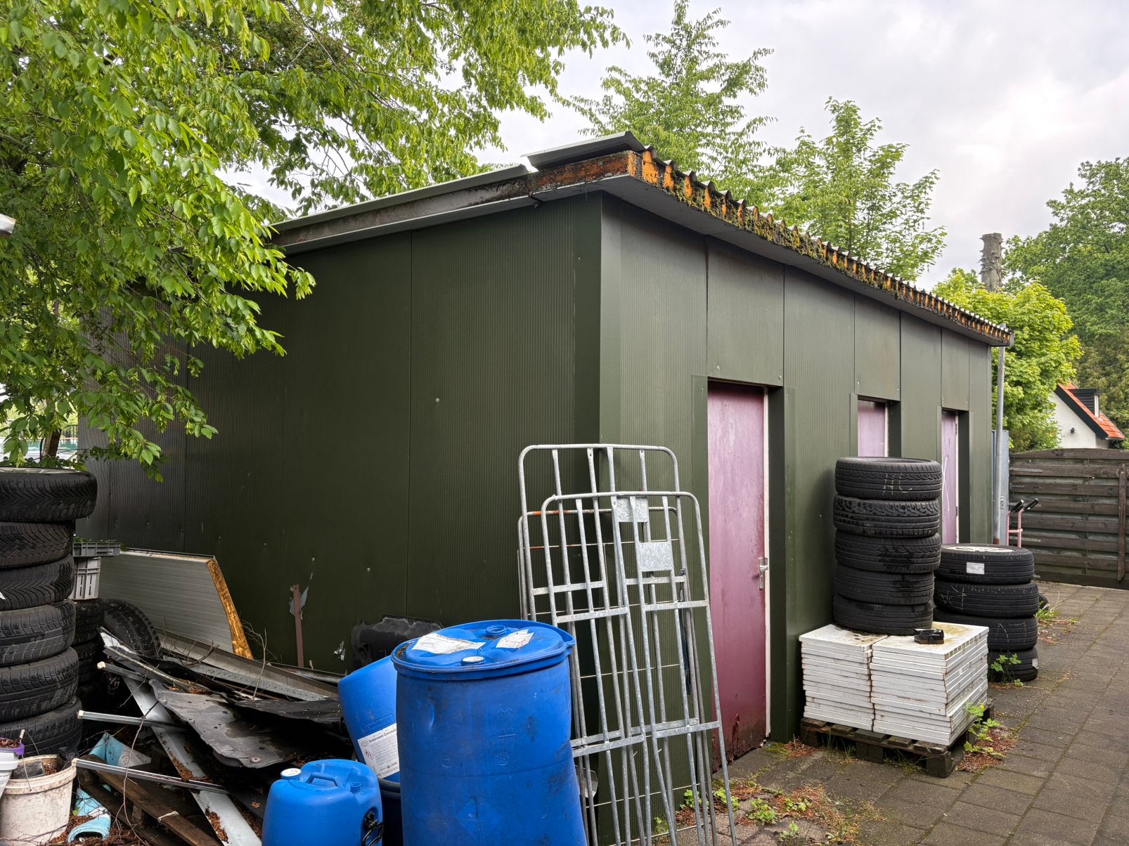 3 schuren loodsjes, Tuin en Terras, Ophalen, Gebruikt, Schuur, Zonder ramen