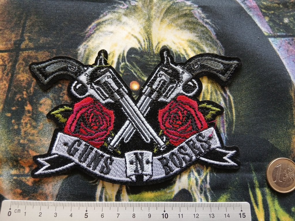 Guns N' Roses prachtige shaped logo patch 51- 9 x 15 cm, Verzenden, Nieuw, Kleding