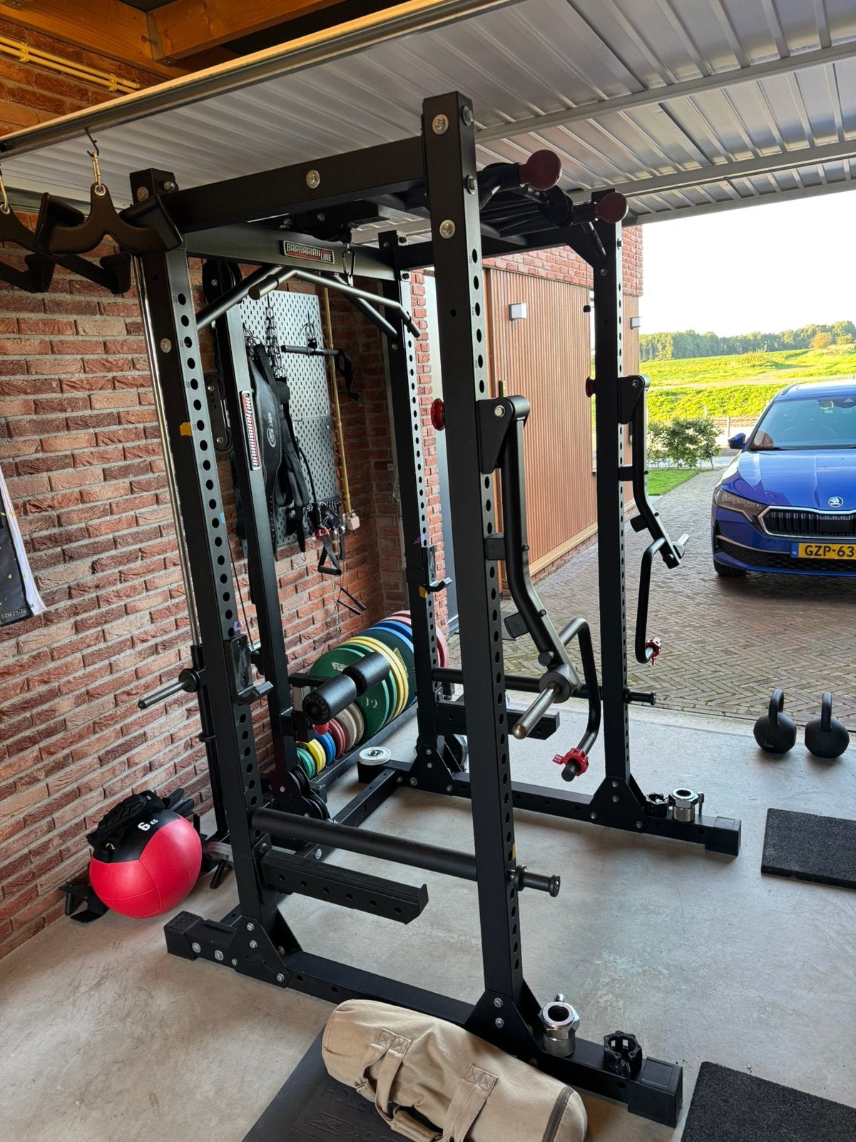 Squat / power rack met pulley, Ophalen, Zo goed als nieuw, Benen, Overige typen