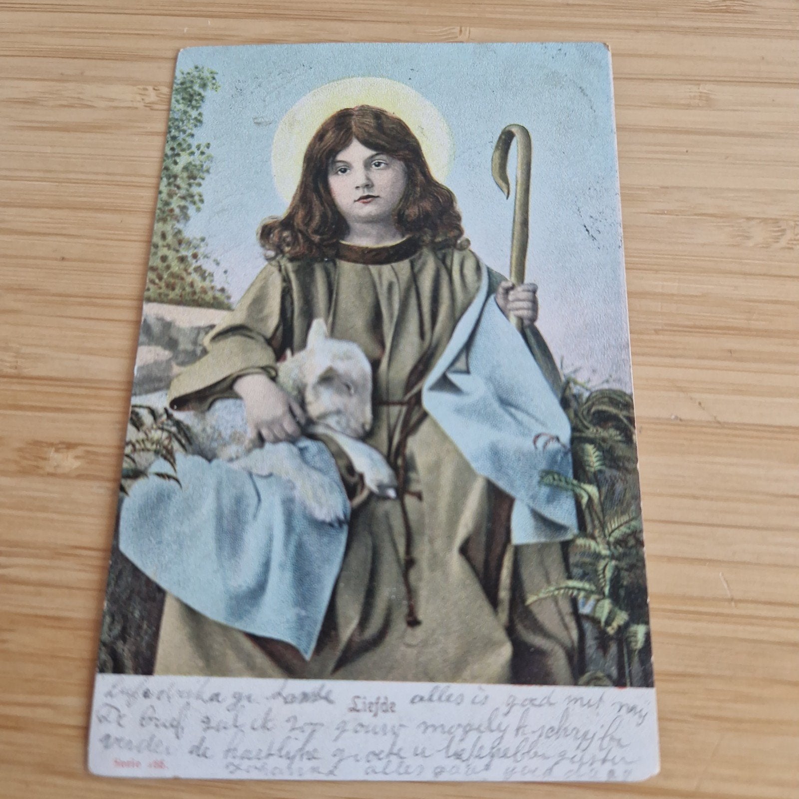 ansichtkaart Liefde, Verzamelen, Ophalen of Verzenden, Gebruikt, Kaart of Prent