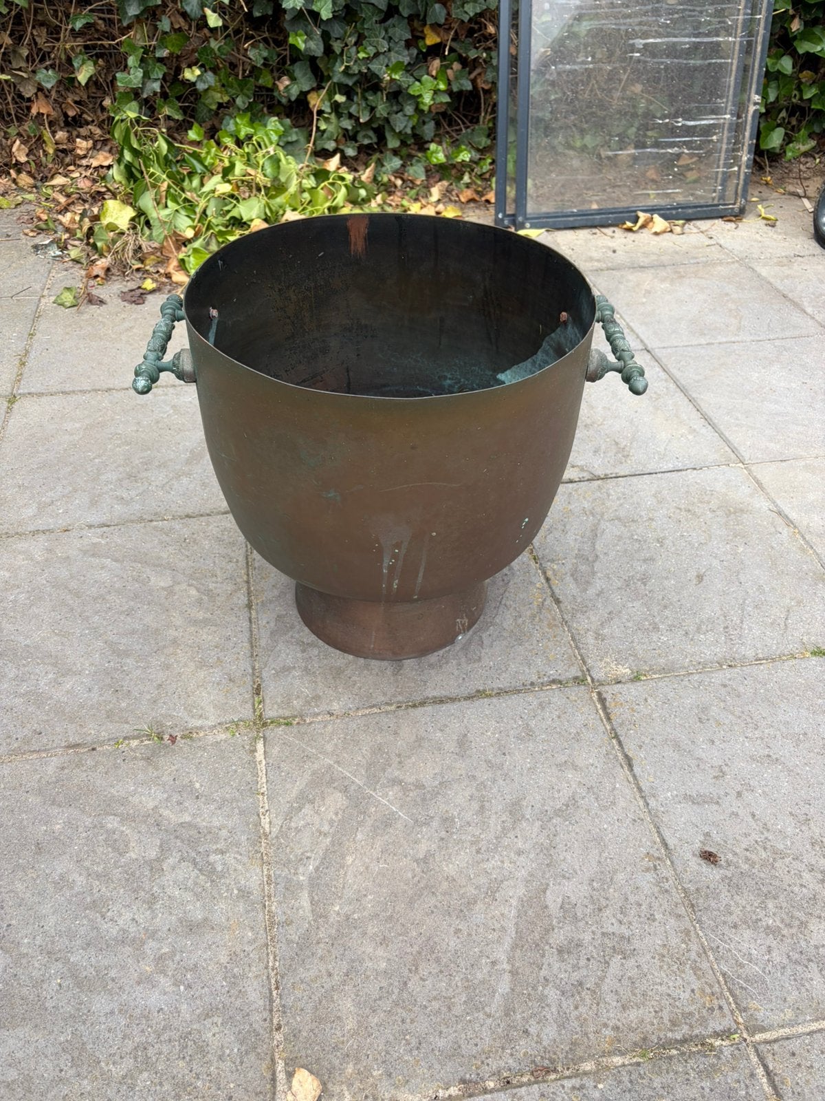 Koperen bak/ ketel, Ophalen, Vuurkorf