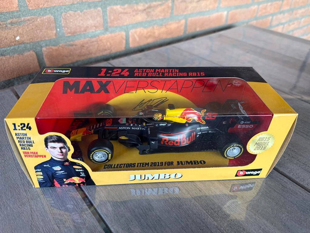Max Verstappen RB15 Jumbo Collectors Item 2019, Hobby en Vrije tijd, Modelauto's | 1:24, Ophalen of Verzenden, Nieuw, Auto, Bburago