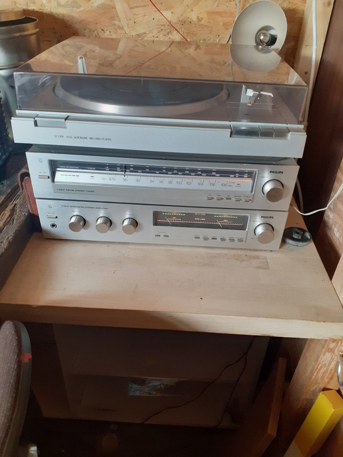 Philips F2212 Stereo Set met Aristona Platenspeler, Audio, Tv en Foto, Ophalen, Gebruikt, Philips