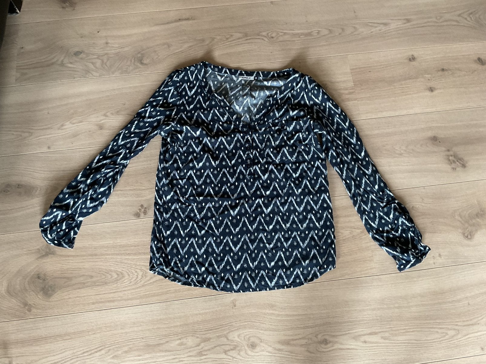 Only dames blouse maat 36, Ophalen of Verzenden, Zo goed als nieuw, Maat 36 (S), Blauw