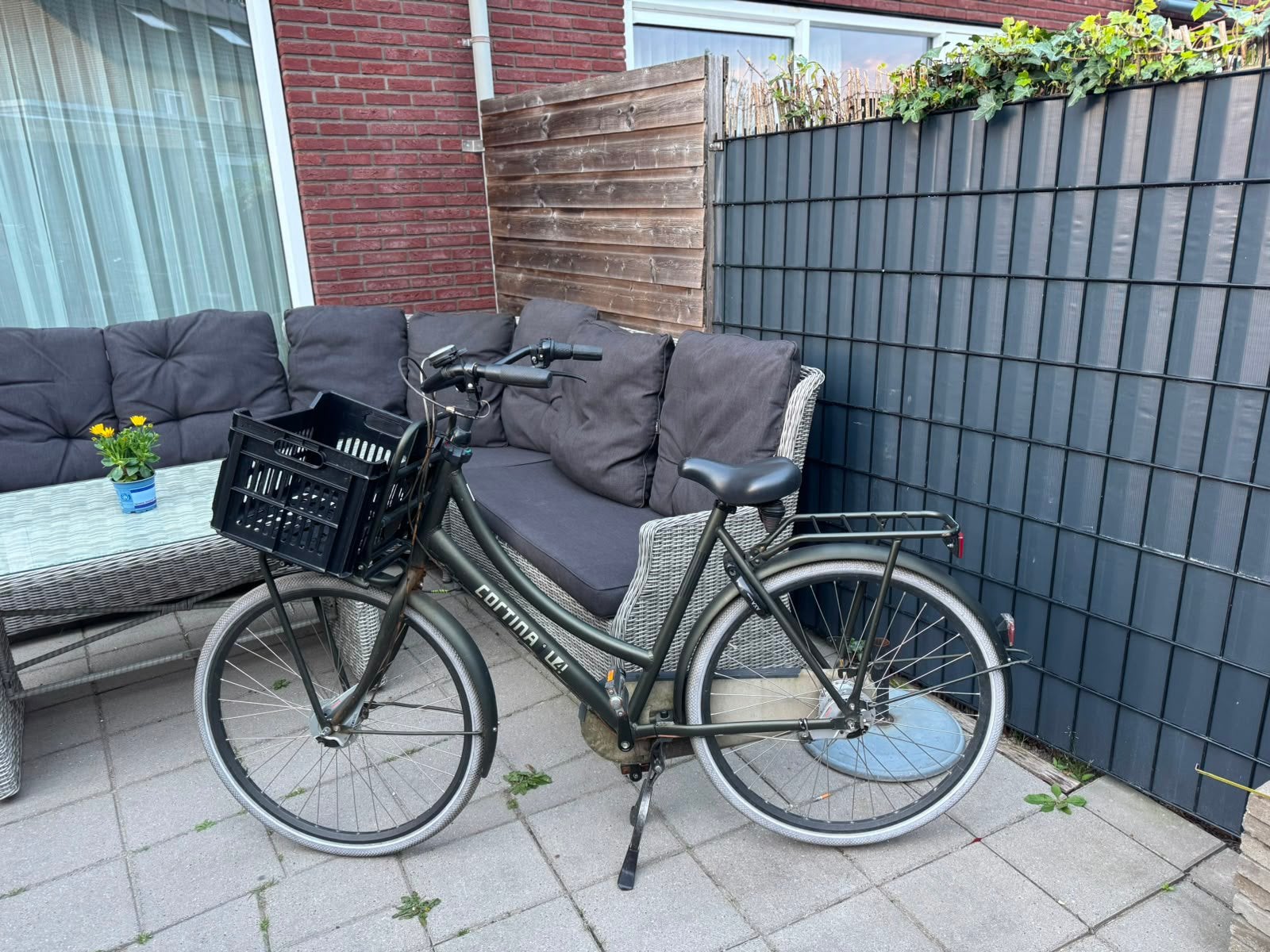 Cortina fiets, Ophalen, Gebruikt