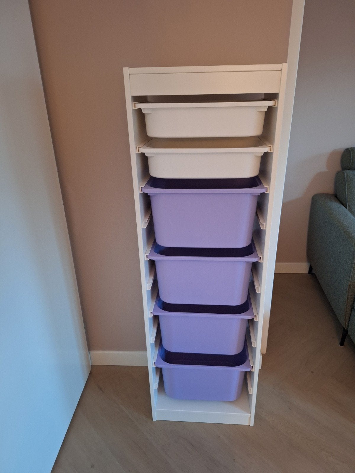 IKEA TROFAST Basiselement. inclusief bakken. ZGAN!, Ophalen, 105 cm of meer, Zo goed als nieuw, 75 tot 100 cm