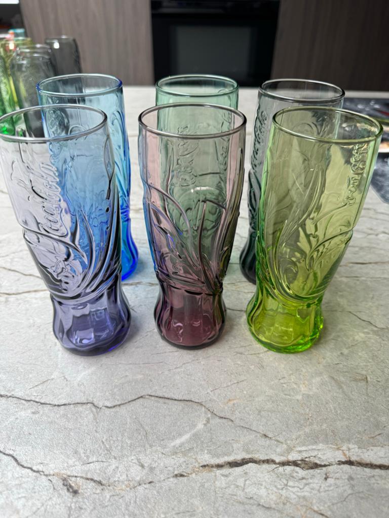 Complete set Limited Edition Coca-Cola glazen van McDonald's, Ophalen of Verzenden, Zo goed als nieuw, Frisdrankglas