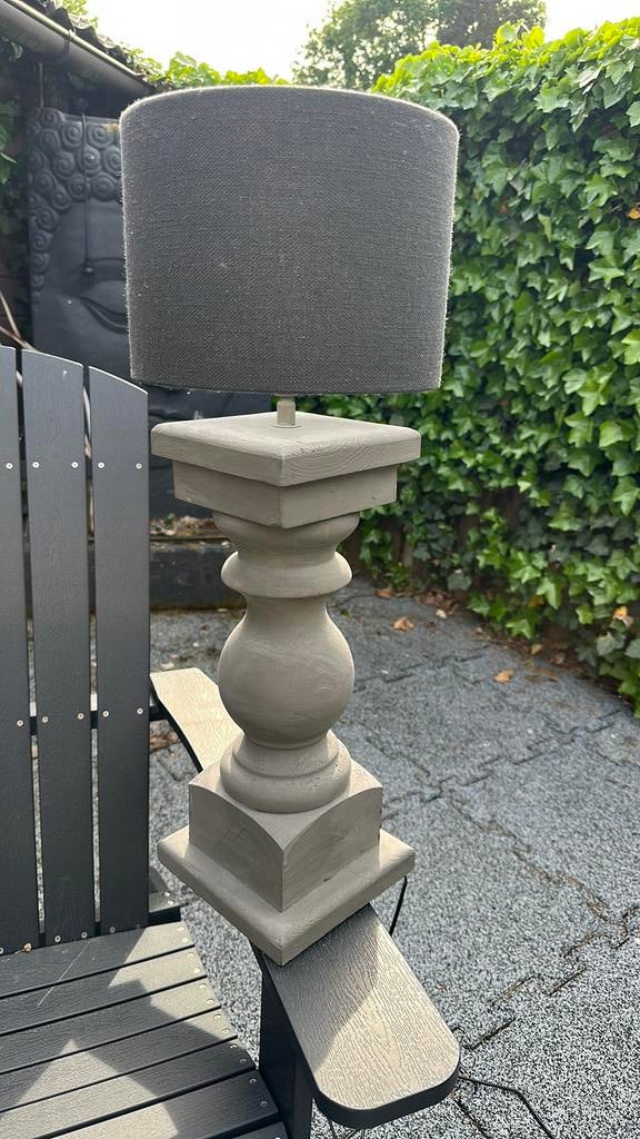 2 aura peeperkorn balusterlampen, Huis en Inrichting, Lampen | Tafellampen, Ophalen of Verzenden, Zo goed als nieuw, Stof, Minder dan 50 cm