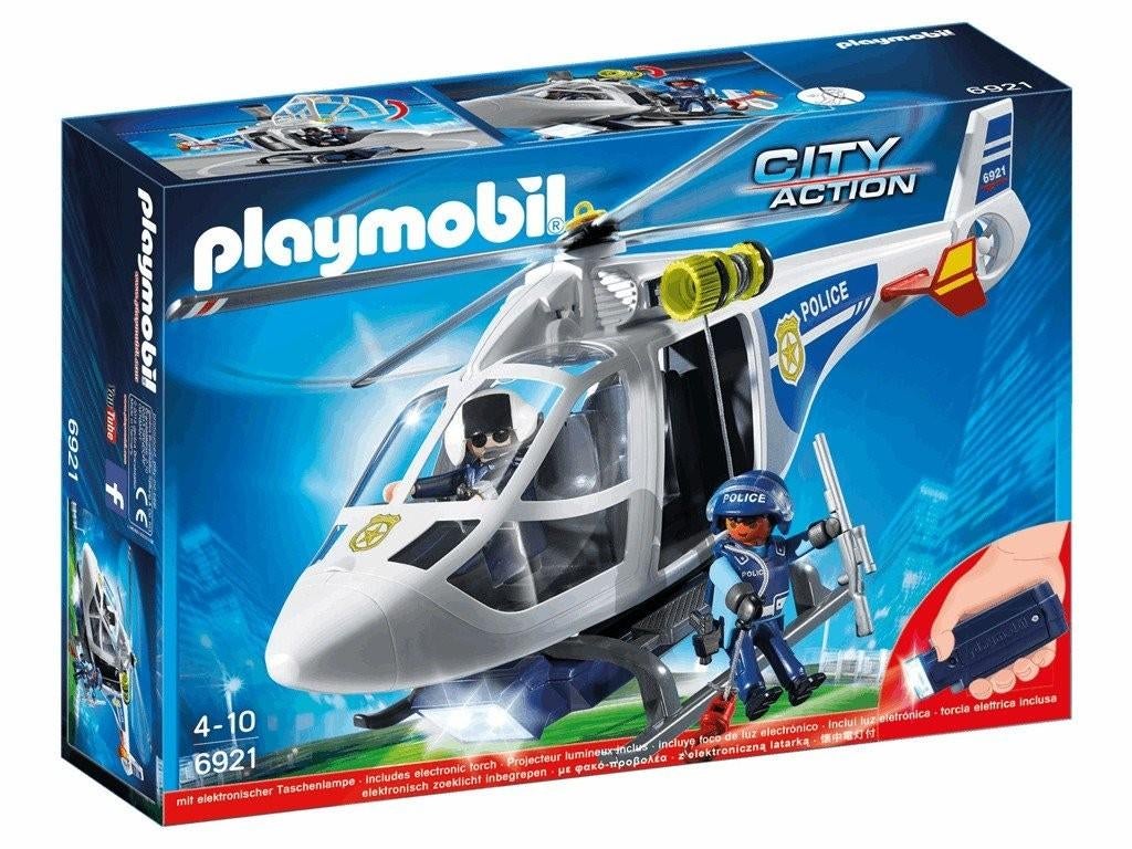 Playmobil 6921 Politiehelikopter - Complete set, Kinderen en Baby's, Speelgoed | Playmobil, Ophalen of Verzenden, Zo goed als nieuw