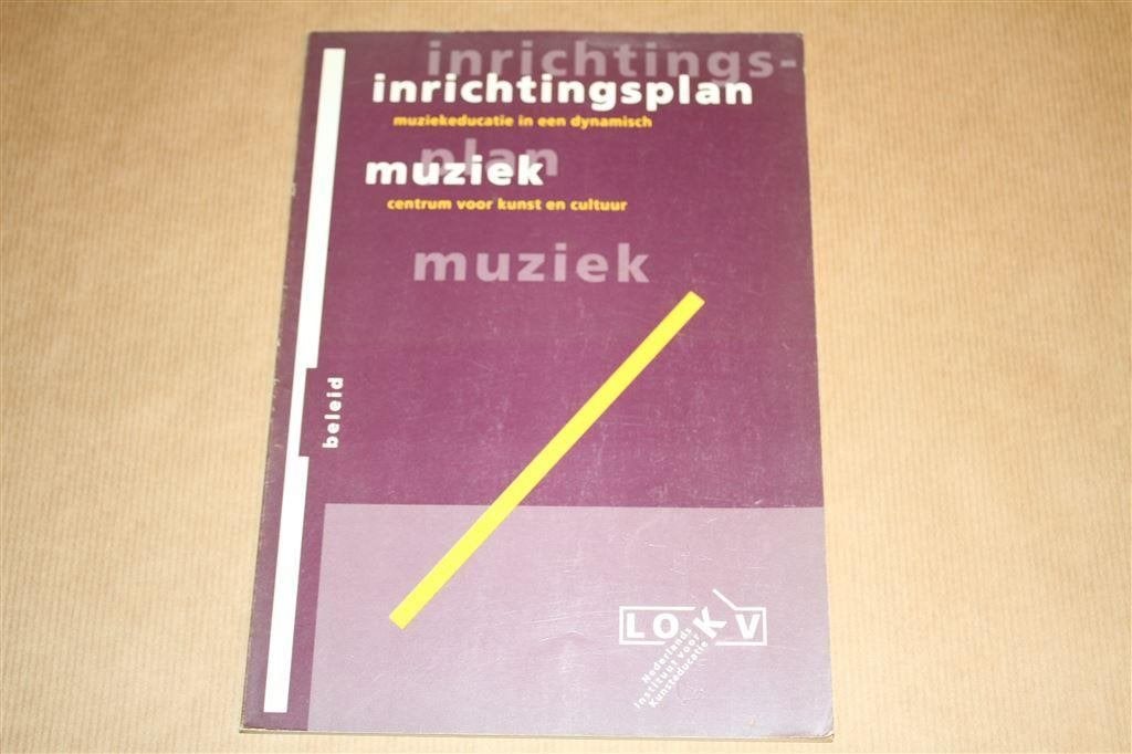 Inrichtingsplan muziek. Uitgave LOKV, 1994., Ophalen of Verzenden, Gelezen, Artiest