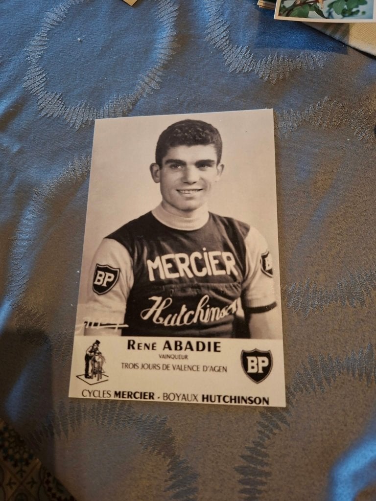 Foto (Repro) René Abadie / Mercier-Hutchinson-BP, Ophalen of Verzenden, Zo goed als nieuw, Overige sporten, Poster, Plaatje of Sticker