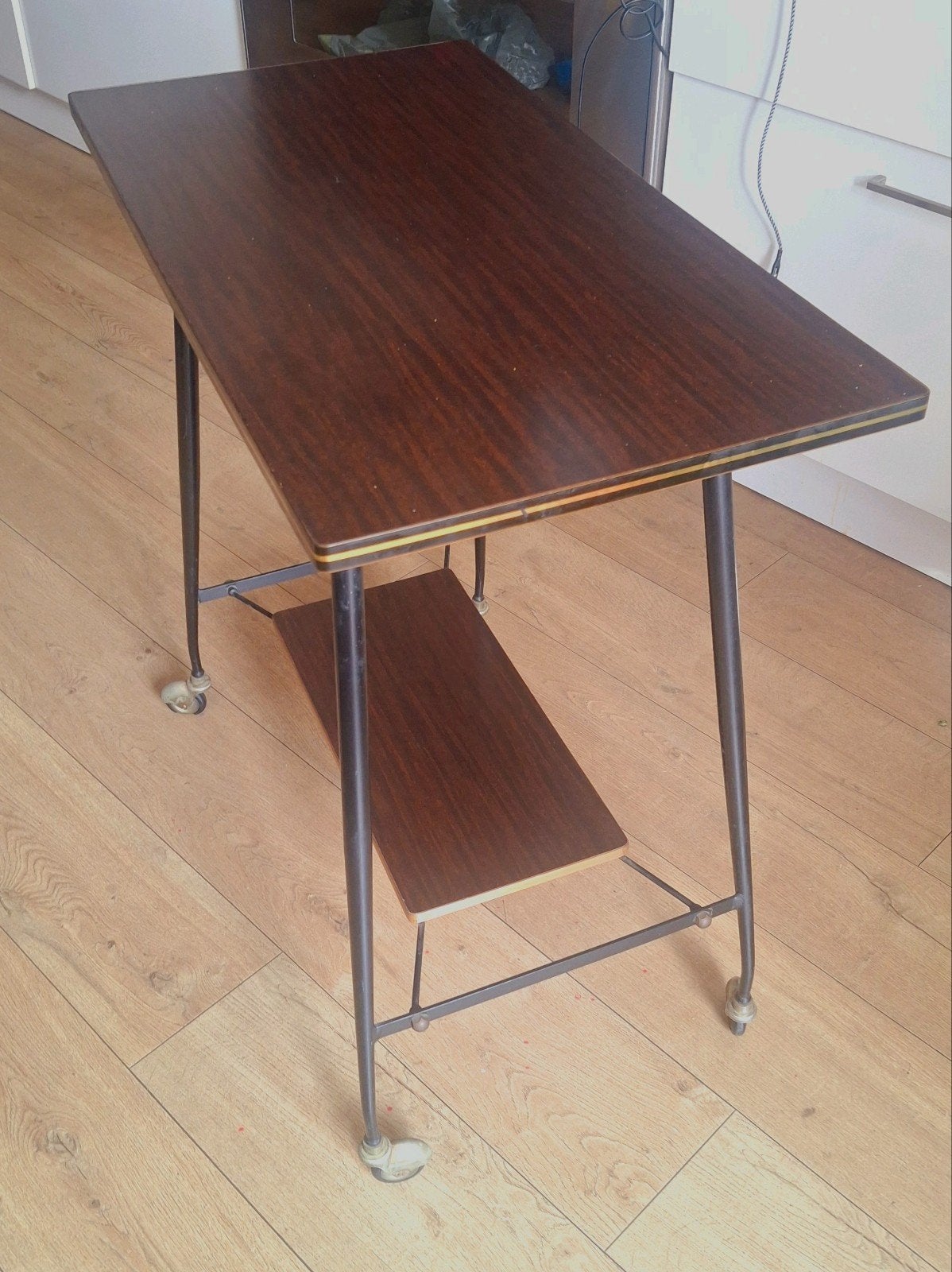 Vintage Mid-Century Bijzettafel / Dranken Trolley (Jaren 50/, Huis en Inrichting, Tafels | Bijzettafels, Ophalen of Verzenden