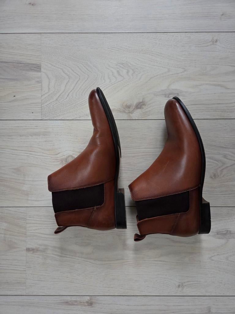 Zara Leren laarzen (heren)/ Zara Leather boots (men), Ophalen, Bruin, Boots
