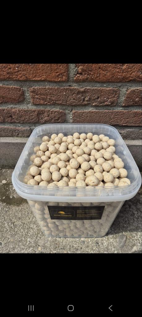 Emmer white chocolate boilies  - Riverlandbaits, Ophalen of Verzenden, Nieuw