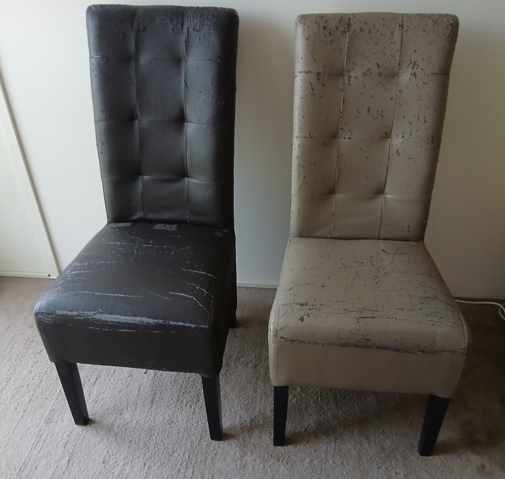 2 eetkamerstoelen hoge rug gratis op te halen, Ophalen, Gebruikt, Twee