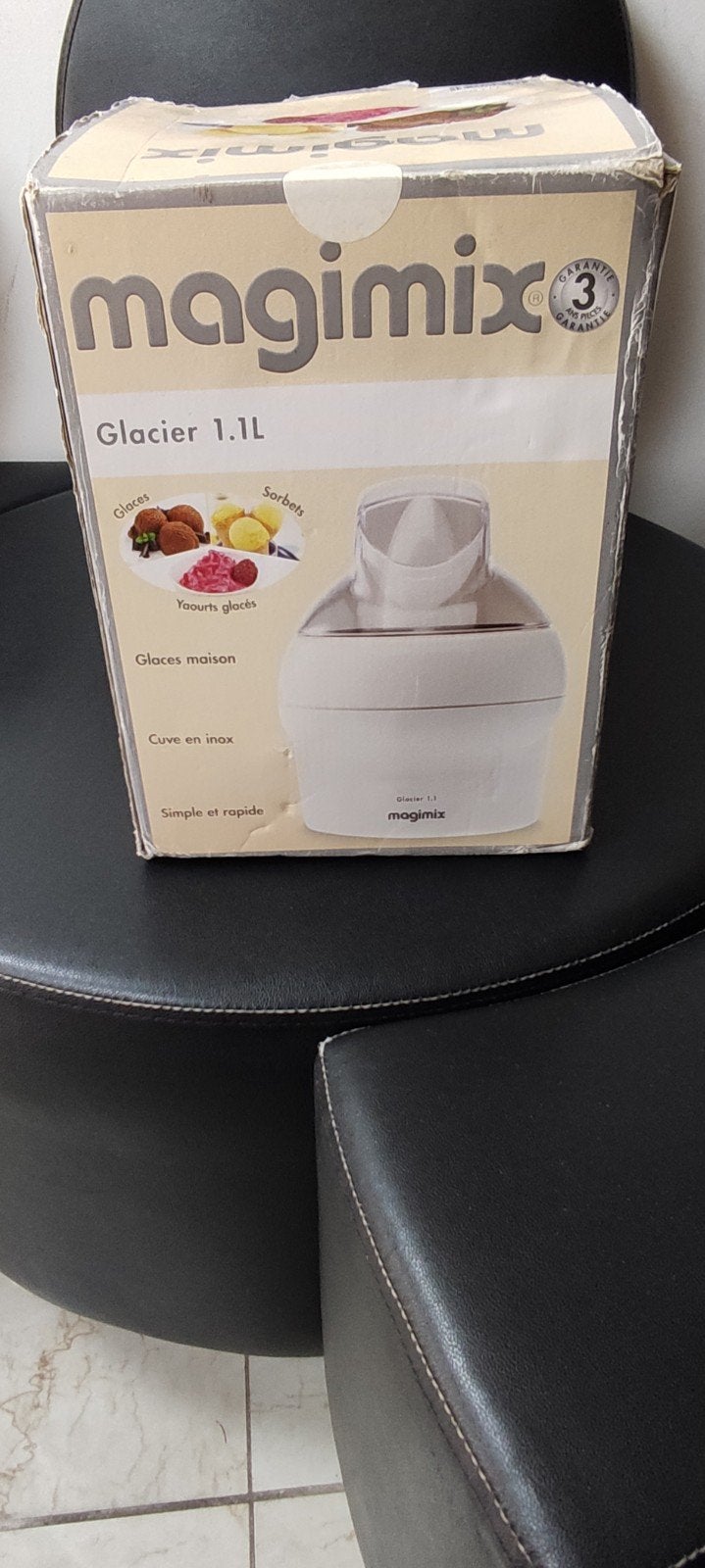 Magimix Le Glacier 1.1L IJsmachine - Wit, Ophalen of Verzenden