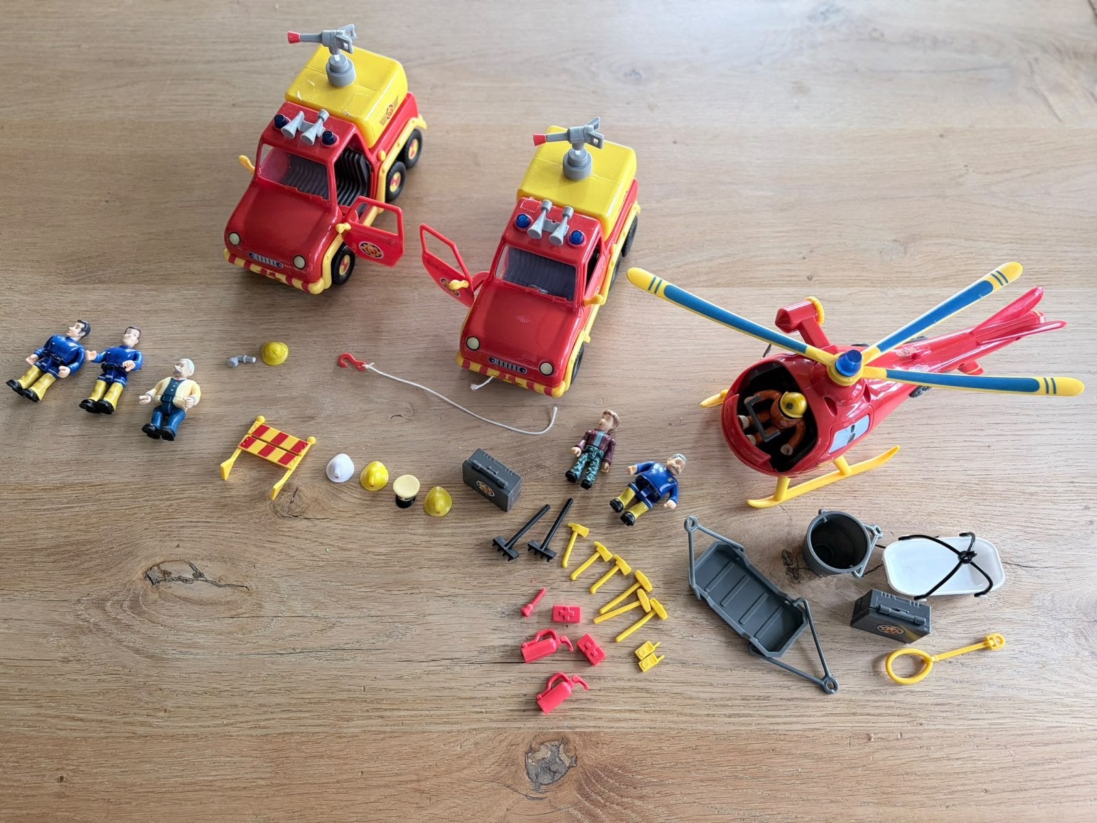 Brandweerman Sam speelset met voertuigen en figuren, Ophalen, Gebruikt, Jongen of Meisje