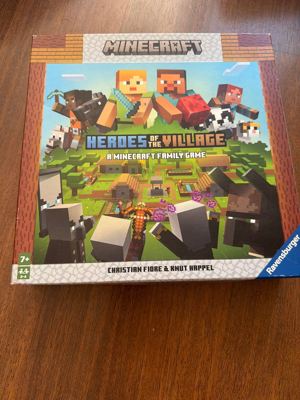 Minecraft Heroes of the Village Bordspel, Drie of vier spelers, Ophalen, Zo goed als nieuw