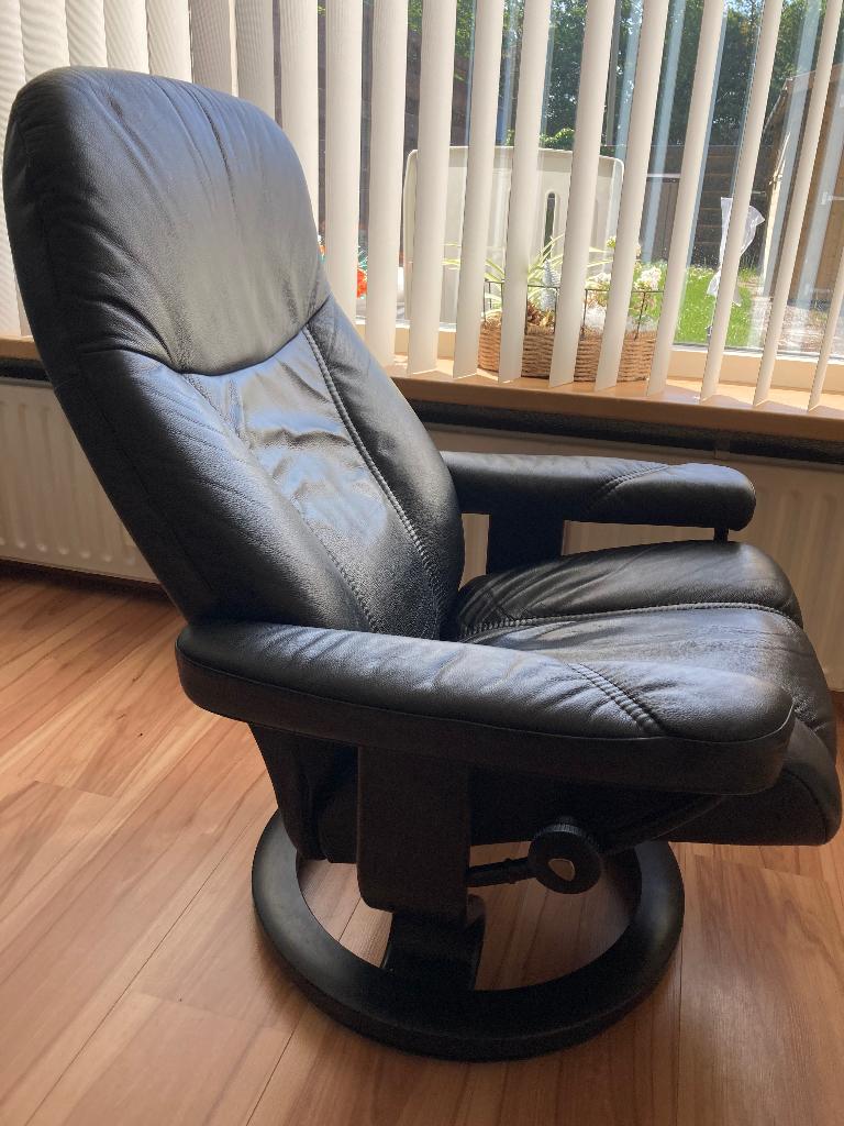 Stressless fauteuil, Gebruikt, Ophalen of Verzenden, 50 tot 75 cm, Leer