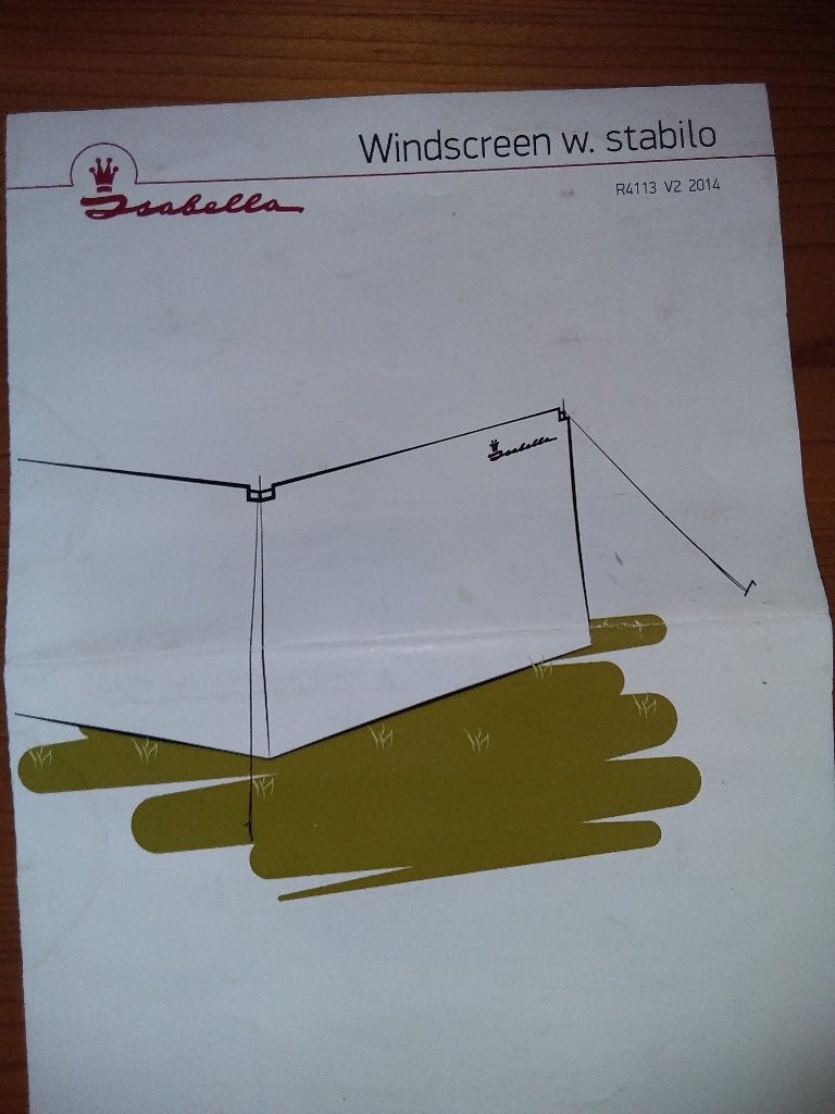 Windscherm stabilo Isabella, Ophalen, Nieuw