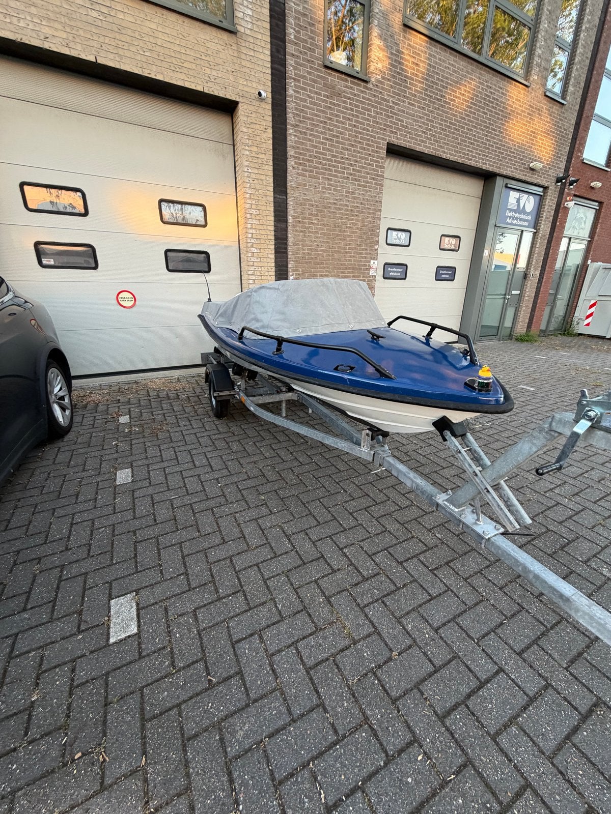 Leuke speedboot met Yamaha 4pk motor en trailer, Ophalen, Gebruikt