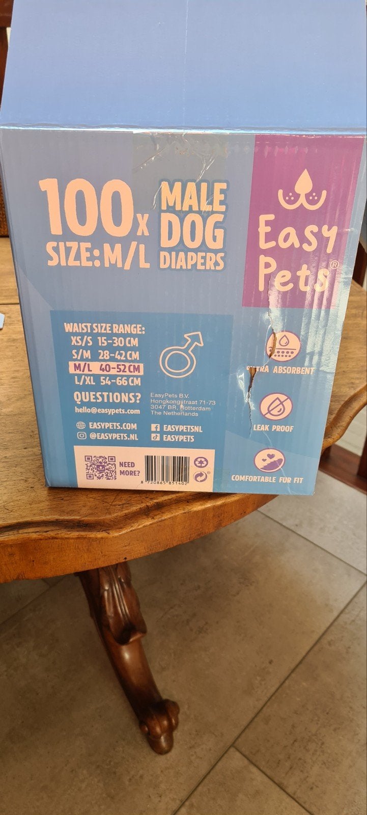 honden luier mast M/L, Ophalen, Nieuw