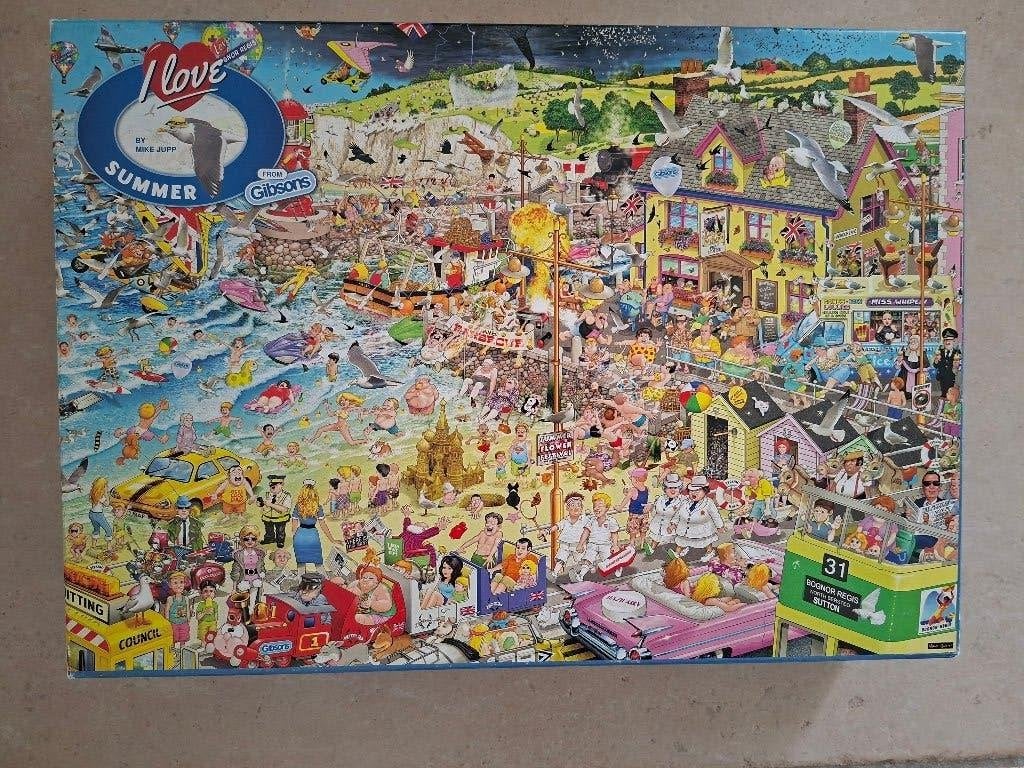 Gibsons Puzzel 1000 stukjes, Hobby en Vrije tijd, Denksport en Puzzels, Ophalen of Verzenden, 500 t/m 1500 stukjes, Gebruikt, Legpuzzel