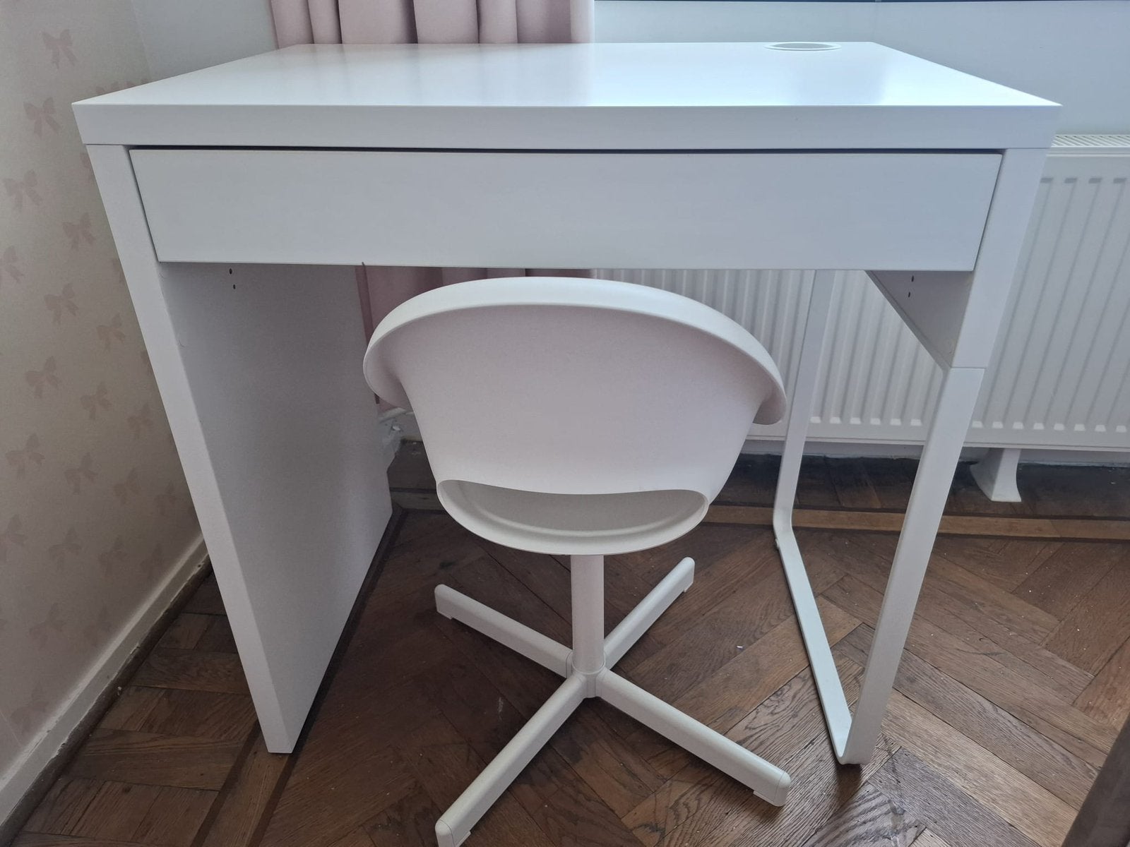 Ikea Micke bureau met lade 73x 50 incl. stoel, Huis en Inrichting, Bureaus, Ophalen, 73 cm, 50 cm, Zo goed als nieuw