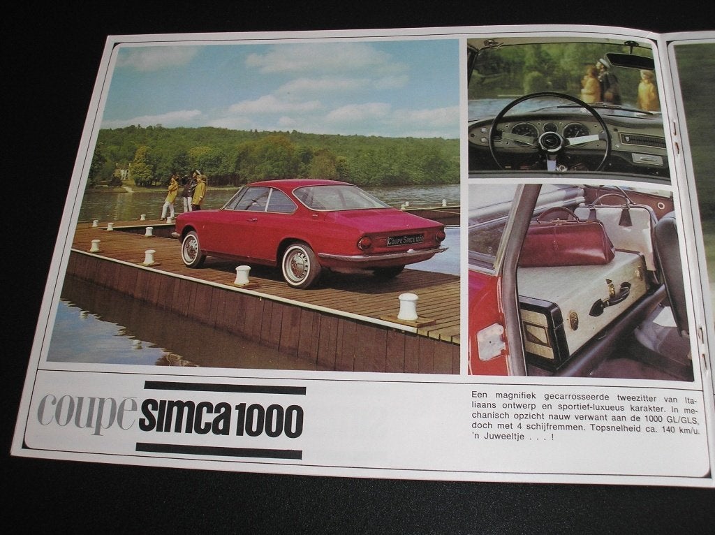 Simca programma 1000, 1300, 1500, september 1964, Ophalen of Verzenden, Gelezen, Overige merken