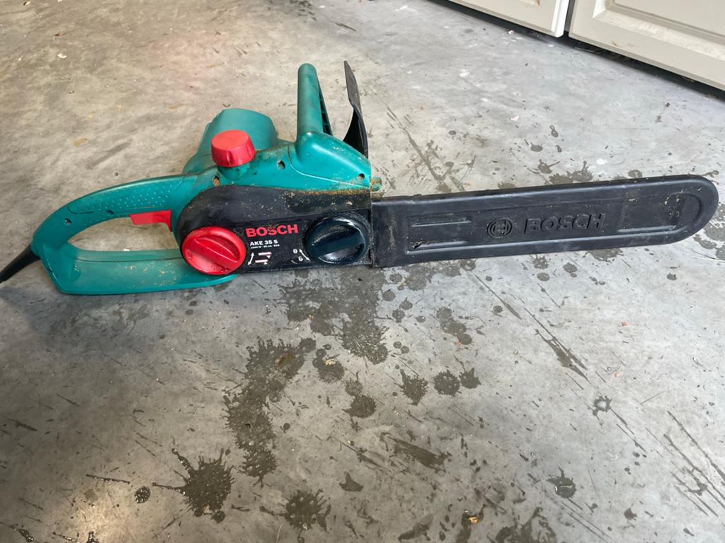 Bosch AKE 35 S elektrische kettingzaag, Ophalen, Gebruikt