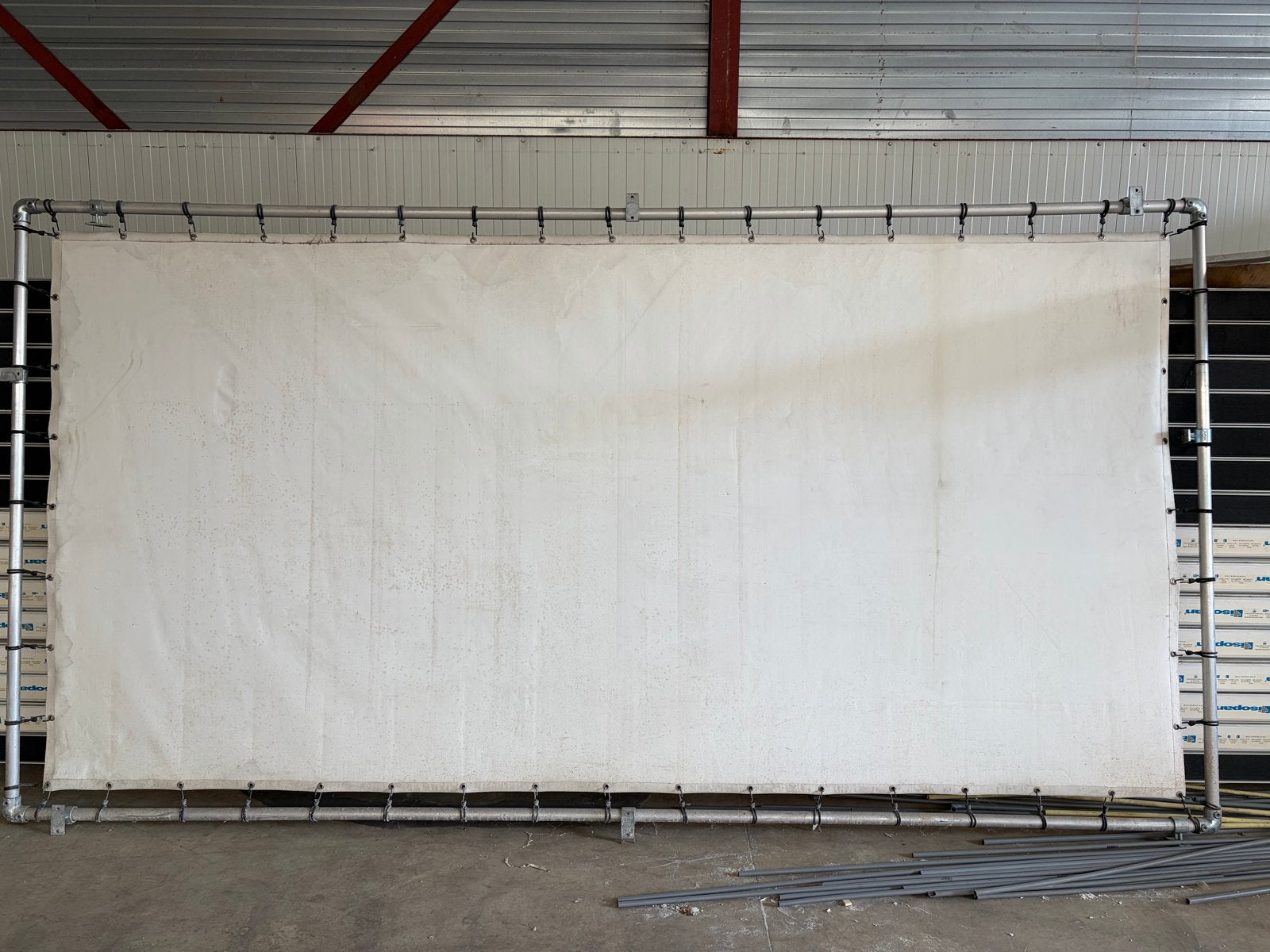 Reclame frame voor doek 4,2x2,2m - Aluminium buizenframe, Ophalen of Verzenden