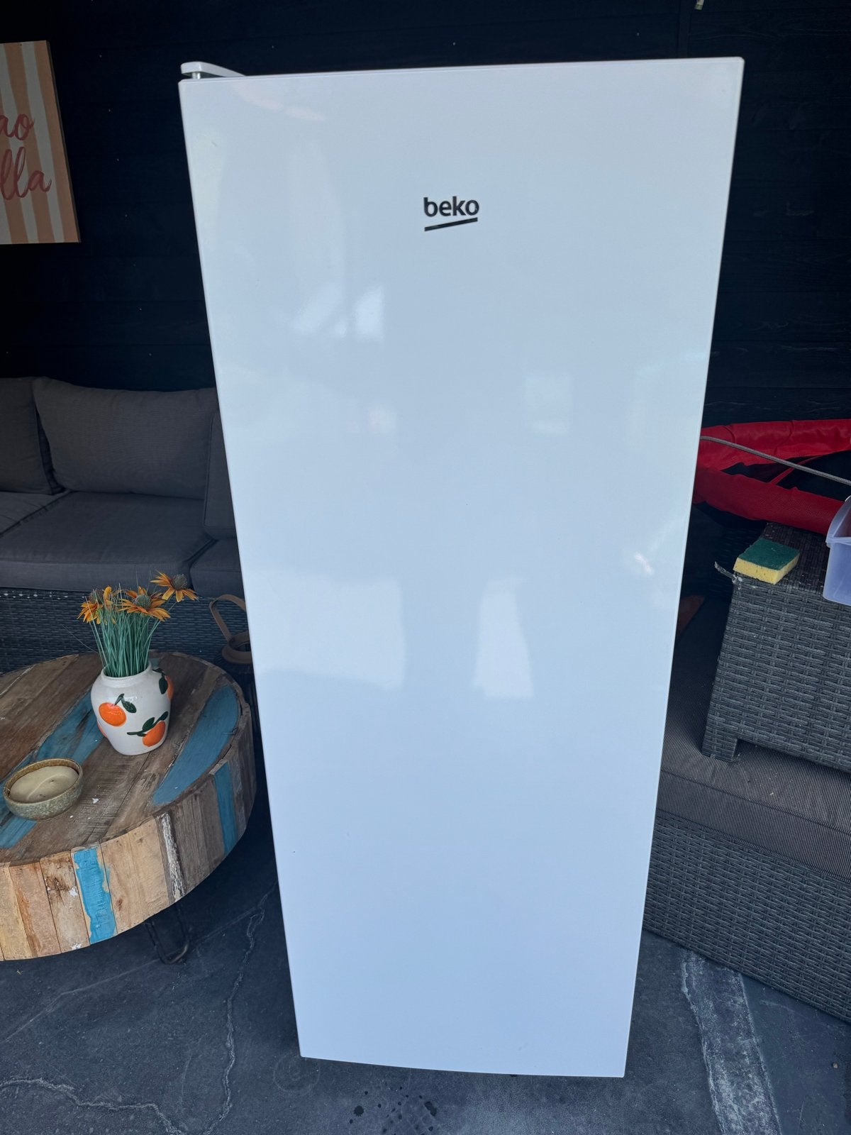 Beko RFSE200T30WN Vrieskast - Zo goed als nieuw, Witgoed en Apparatuur, Vriezers en Diepvrieskisten, Minder dan 60 cm, Zo goed als nieuw