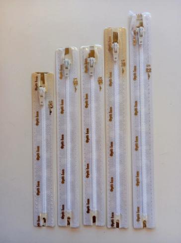 5 Optilon ritsen niet deelbaar kleur wit, Ophalen of Verzenden, Nieuw, Rits of Sluiting