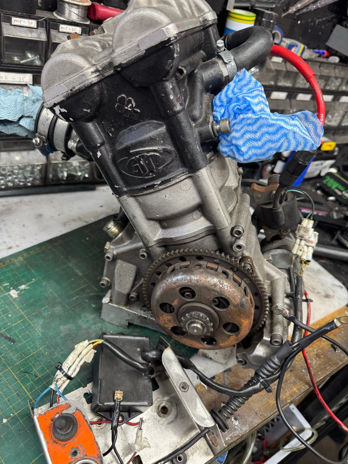 Uniek 4 takt kartmotor, Sport en Fitness, Karting, Ophalen, Gebruikt, Kart