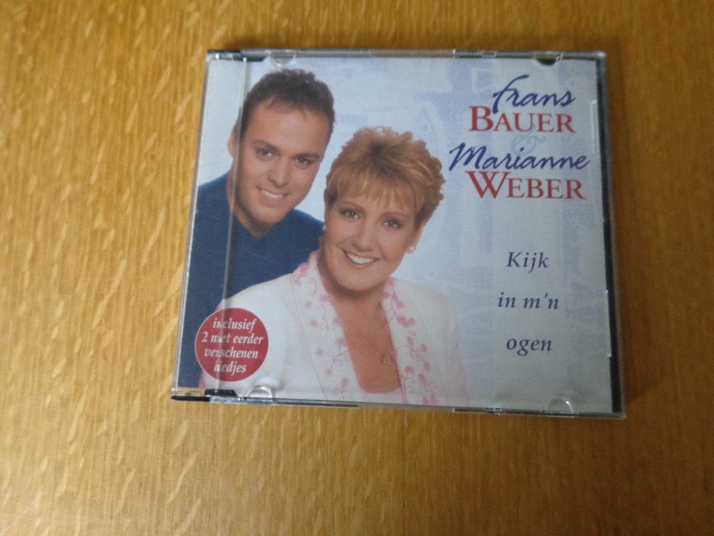 Frans Bauer en Marianne Weber Kijk in m'n ogen, Ophalen of Verzenden, Zo goed als nieuw, Levenslied of Smartlap