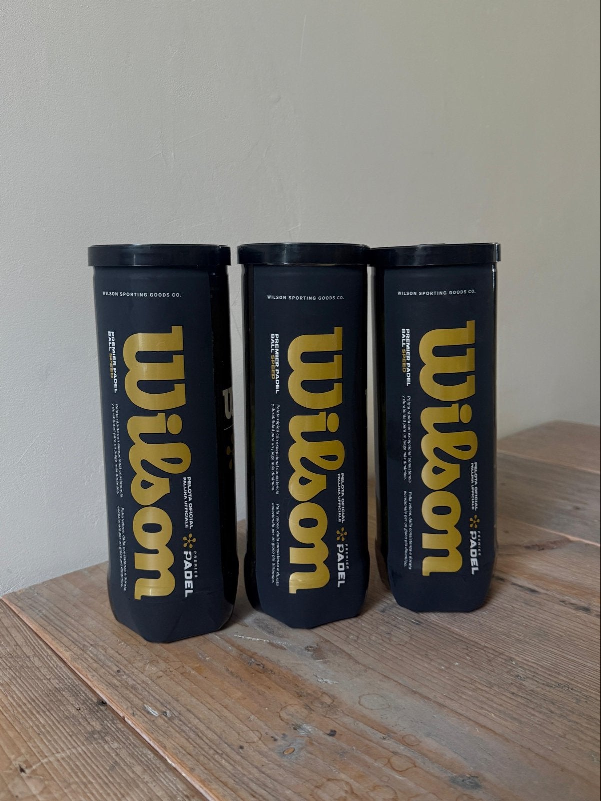 3x Wilson Premier Padel Speed Ballen - Topkwaliteit, Ophalen, Nieuw, Padelballen