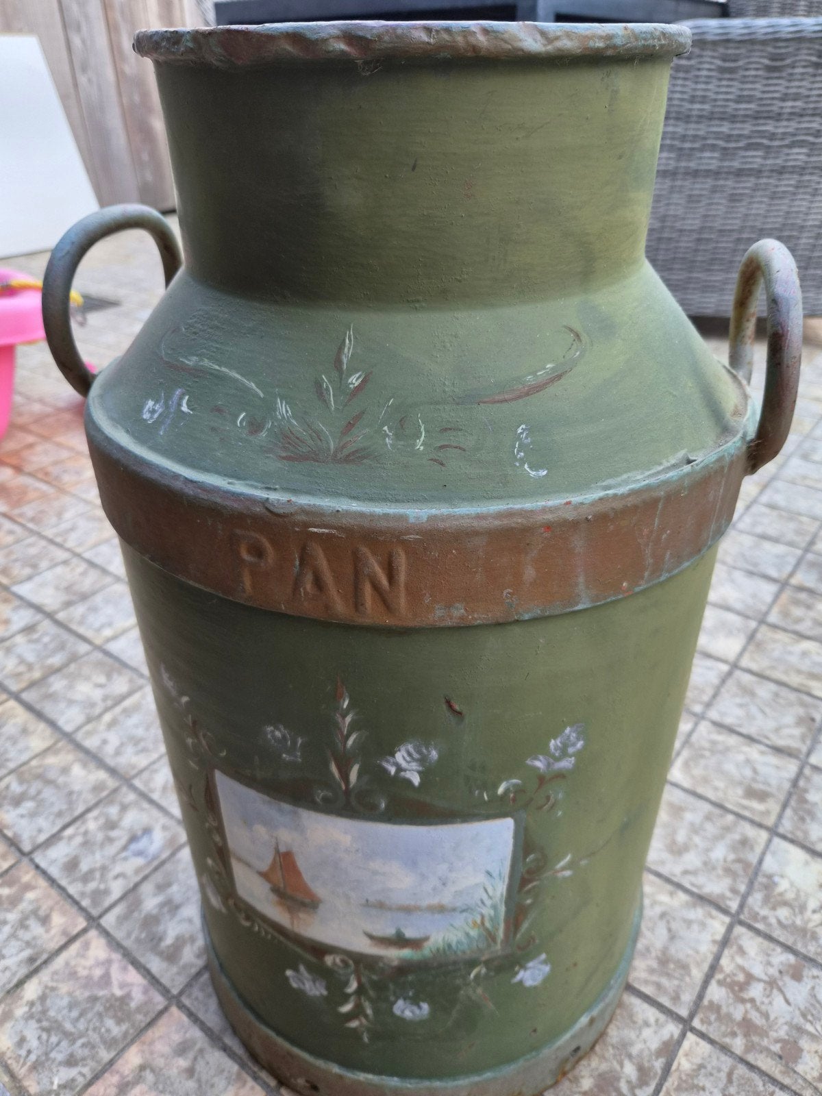 Melkbus decoratie, Ophalen, Gebruikt