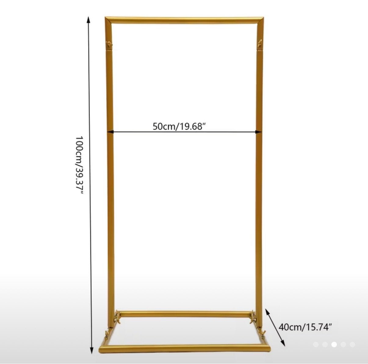 Gouden Metalen Achtergrond Frame voor Feesten/Bruiloften, Kleding | Dames, Kledingrekken, Ophalen, Nieuw