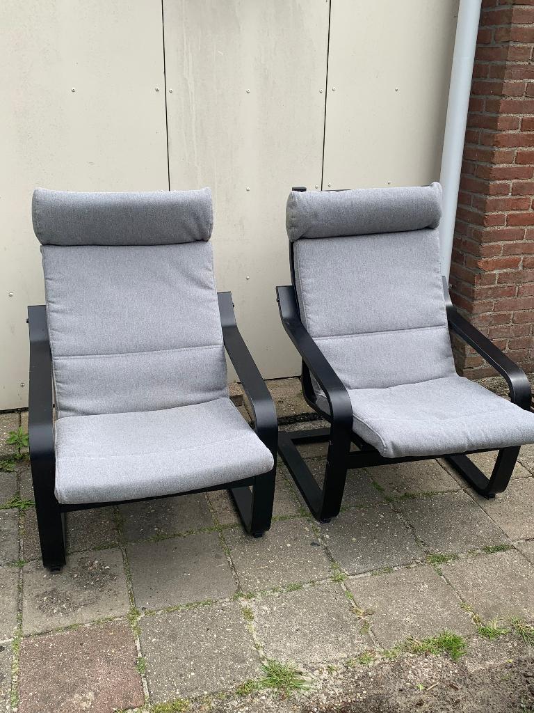 2 ikea stoelen, Ophalen, Gebruikt, 75 tot 100 cm, Stof